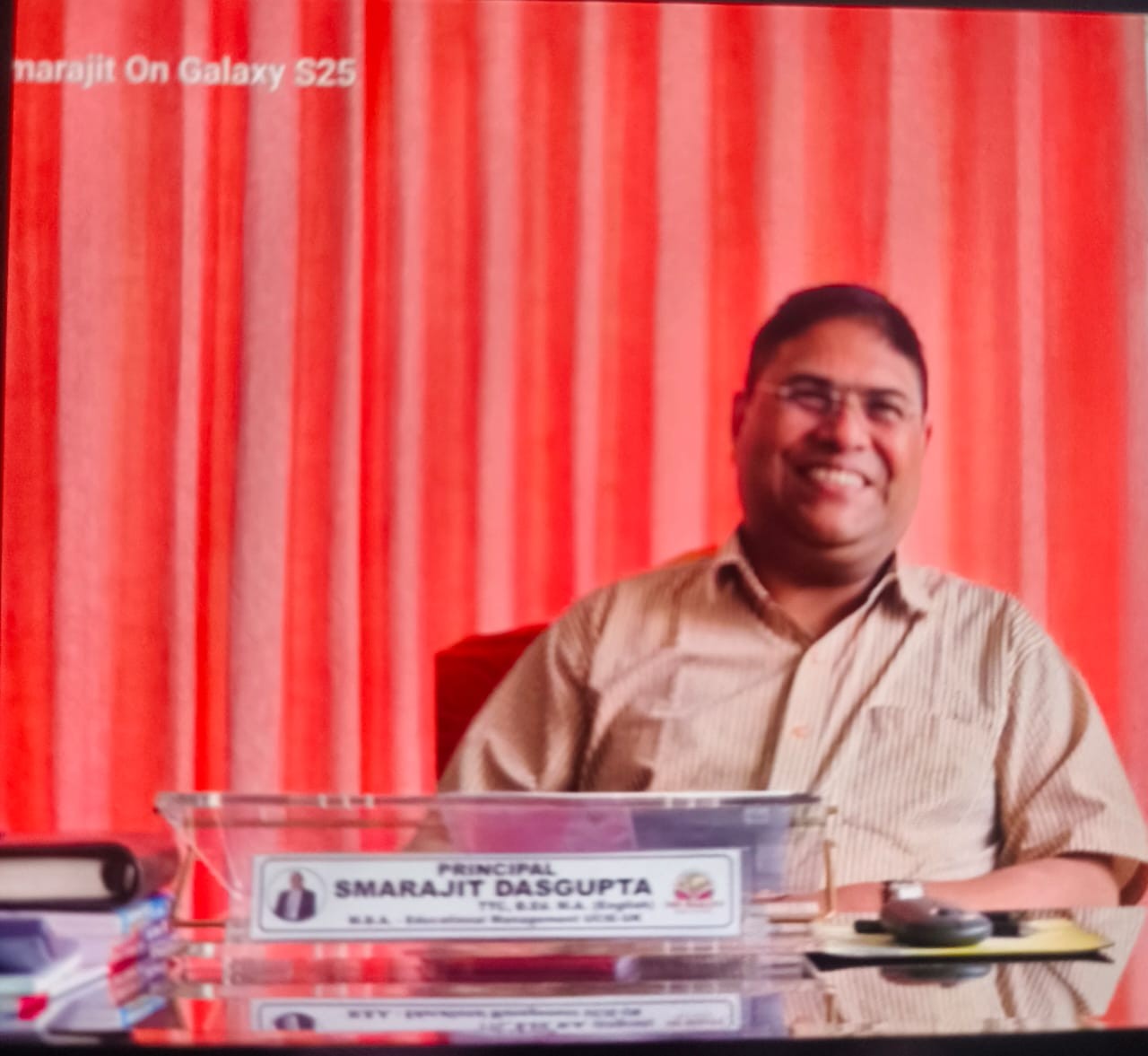 Photo of Principal Samarjit Dasgupta